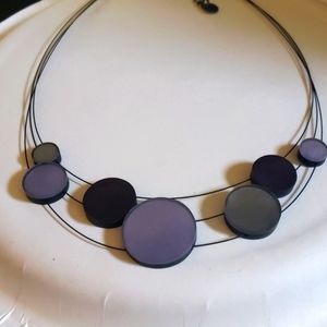 Pretty purple and gray necklace